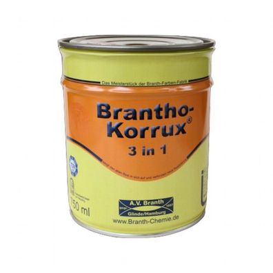 Brantho Korrux 3in1 in 750 ml - Rostschutzfarbe Grundierung Rostschutz Metallschutz