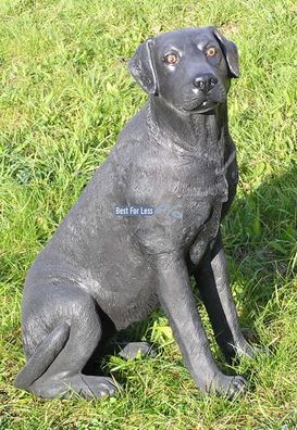 Labrador Hunde Figur Gartenfigur lebensecht Aufstellfigur Deko Fan Artikel