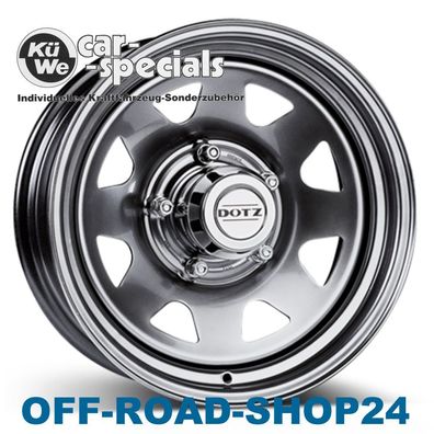 STAHL-Felgen 7x16 ET13 DOTZ Dakar Silber - VW Taro 4X4 Typ: 7AX1 "PREISVORTEIL"