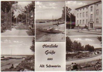 11888 Mehrbild Ak Grüße aus Alt Schwerin 1977