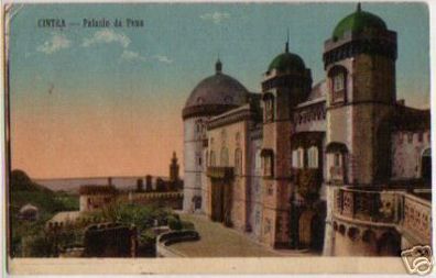12481 Ak Portugal Sintra/ Cintra Palacio da Pena 1913