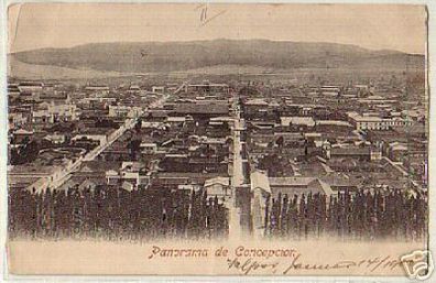 12658 Ak Panorama de Concepcion Chile 1910