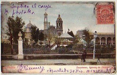12661 Ak Zacatecas Iglesia de Guadelupe Mexiko 1906