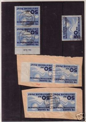 DDR Michel Nr.242 Weltpostverein 7 x gestempelt 1949