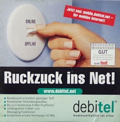 Debitel - Zugangssoftware Internet Software CD-ROM