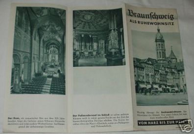 Reiseprospekt Braunschweig um 1930