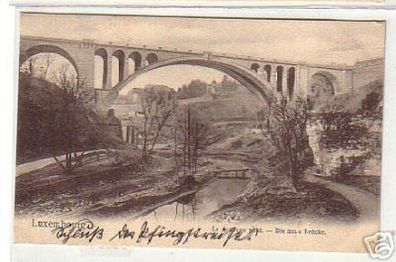 06904 Ak Luxembourg die neue Brücke 1904
