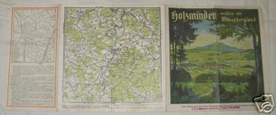 Reiseprospekt Holzminden im Weserbergland um 1940