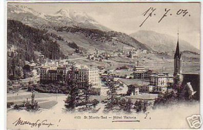 04915 Ak St. Moritz Schweiz Hotel Victoria 1904