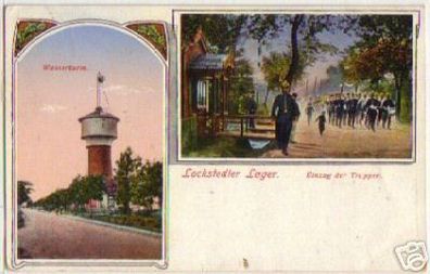 07391 Feldpost Ak Lockstedter Lager Wasserturm 1915