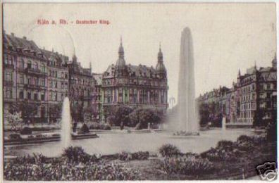 07846 Ak Köln am Rhein Deutscher Ring 1910