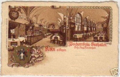 08426 Ak Köln am Rhein Pschorrbräu Bierhallen 1909