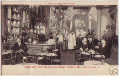 11686 Ak Köln am Rhein Hotel und Café Runge 1909