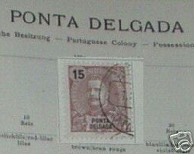 seltene Briefmarke Ponta Delgada um 1900