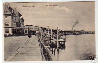 04062 Ak Geestemünde Fischereihafen 1911