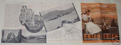Reiseprospekt Prien am Chiemsee Südbayern 1937