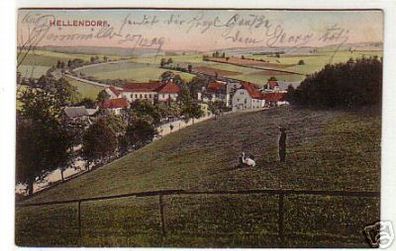 10162 Feldpost Ak Hellendorf in Sa. Totalansicht 1909