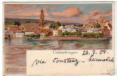 04590 Ak Lithographie Ueberlingen am Bodensee 1904