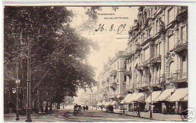 13061 Ak Wiesbaden Wilhelmstrasse 1909