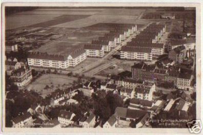 05567 Ak Leipzig Eutritzsch Markt mit Siedlung 1930
