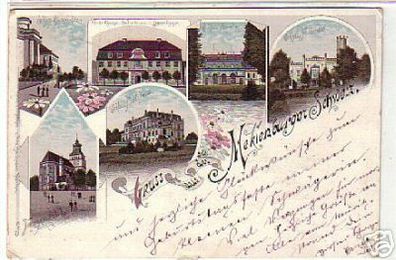 07442 Ak Lithographie Gruß aus Mecklenburg 1897
