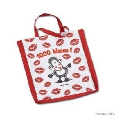 Sheepworld 1000 Kisses! Baumwolltasche Neuware