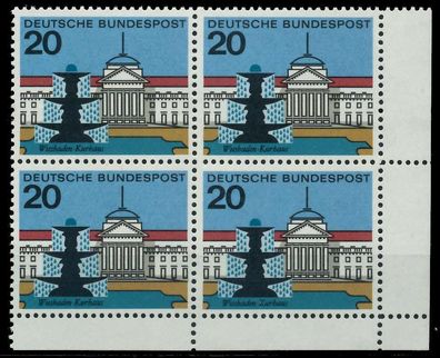 BRD 1964 Nr 420 postfrisch Viererblock ECKE-URE X7ECBEE