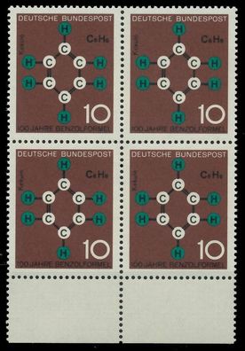 BRD 1964 Nr 440 postfrisch Viererblock URA X7ECE5A