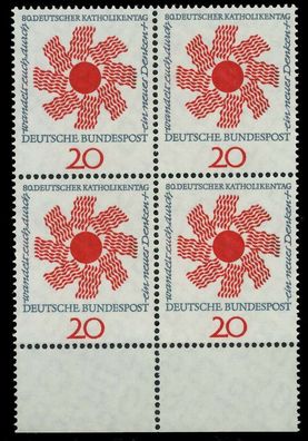 BRD 1964 Nr 444 postfrisch Viererblock URA X7ECEC2