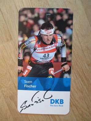 Biathlon Olympiasieger & Weltmeister Sven Fischer - handsigniertes Autogramm!!!