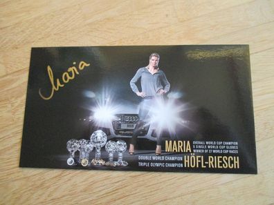 Olympiasiegerin Maria Höfl-Riesch - handsigniertes Autogramm!!!