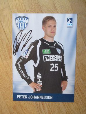 Handball Bundesliga TBV Lemgo Peter Johannesson - handsigniertes Autogramm!!!