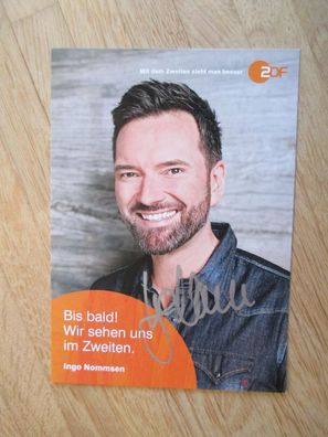 ZDF Fernsehmoderator Ingo Nommsen - handsigniertes Autogramm!!!