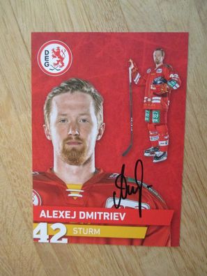 Eishockey Bundesliga DEG Düsseldorfer EG Alexej Dmitriev - hands. Autogramm!!!