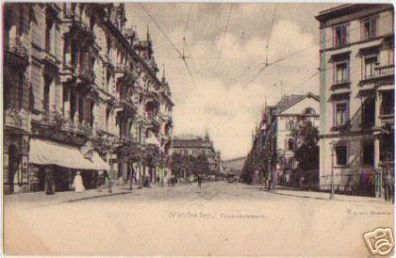 13627 Ak Wiesbaden Taunusstrasse um 1910