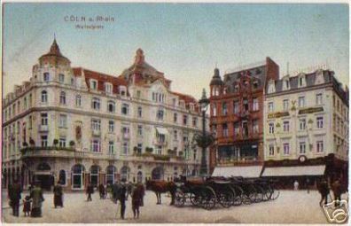 13623 Ak Köln am Rhein Wallrafplatz um 1907