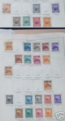 26 seltene Briefmarken Nicaragua vor 1900