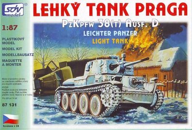 SDV 87131 Bausatz Leichter Panzer Praga Pz. Kpfw 38(t) Ausf.D Maßstab: 1:87