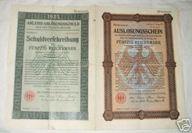 Schuldverschreibung Deutsches Reich 1925