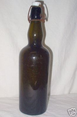große alte Glas-Flasche oder Bierflasche um 1930