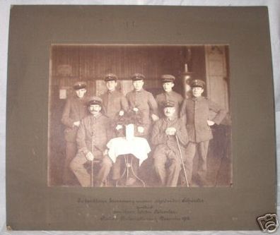 altes Soldatenfoto Station Antoinettenruh Dezember 1918