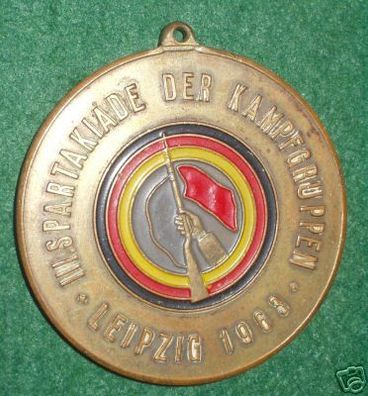 DDR Medaille Kampfgruppenspartakiade Leipzig 1963