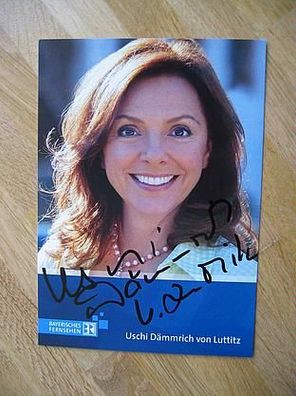 BR Fernsehmoderatorin Uschi Dämmrich von Luttitz - handsigniertes Autogramm!!!
