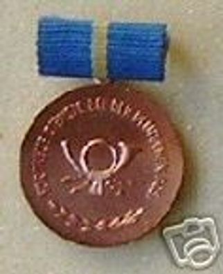 DDR Medaille für treue Dienste Deutsche Post Bronze