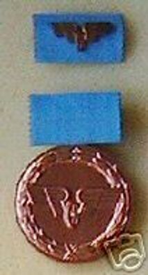DDR Medaille für treue Dienste Reichsbahn in Bronze