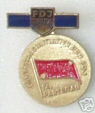 DDR Medaille Parteitagsinitiative der FDJ im Etui