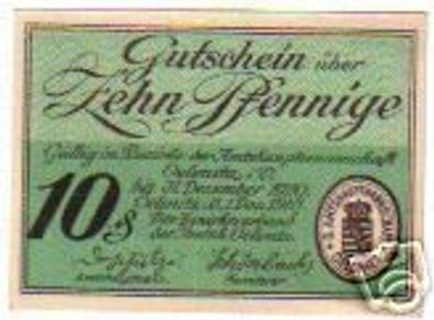 Banknote Notgeld Amtshauptmannschaft Ölsnitz 1918
