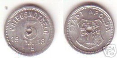 5 Pfennig Münze Notgeld der Stadt Apolda 1918