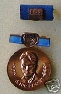 DDR Medaille Artur B. Medaille FDJ in Bronze