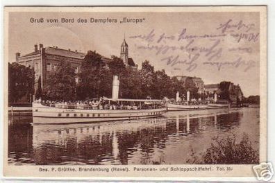 12719 Ak Gruß vom Bord des Dampfers "Europa" 1931